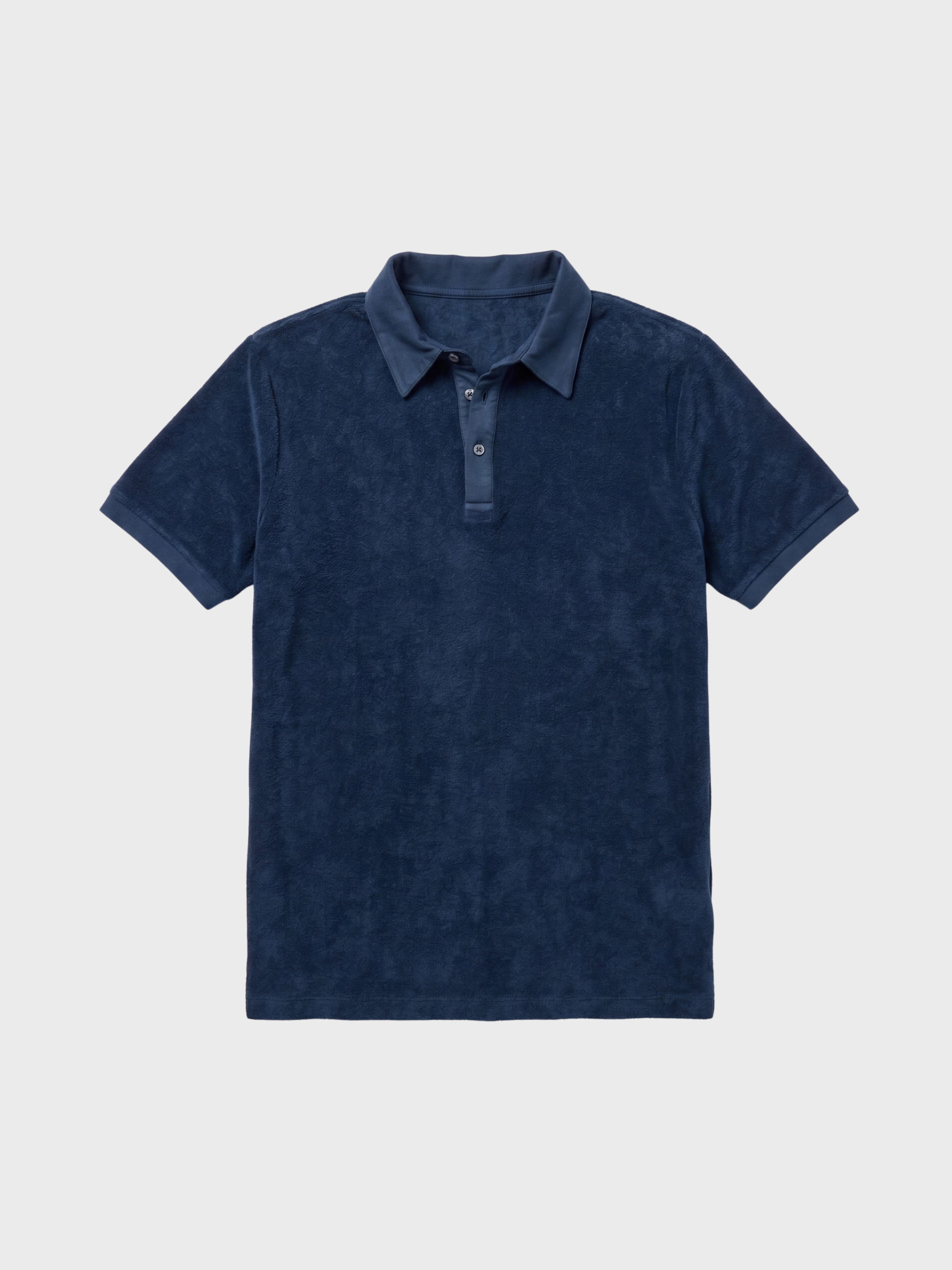 Easy Mondays Towel Terry Polo Navy-Men's T-Shirts-Brooklyn-Vancouver-Yaletown-Canada