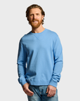 Easy Mondays Slub Cotton Sweatshirt Azure-Men's Sweatshirts-Brooklyn-Vancouver-Yaletown-Canada