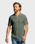Easy Mondays Towel Terry Polo Thyme-Men's T-Shirts-Brooklyn-Vancouver-Yaletown-Canada
