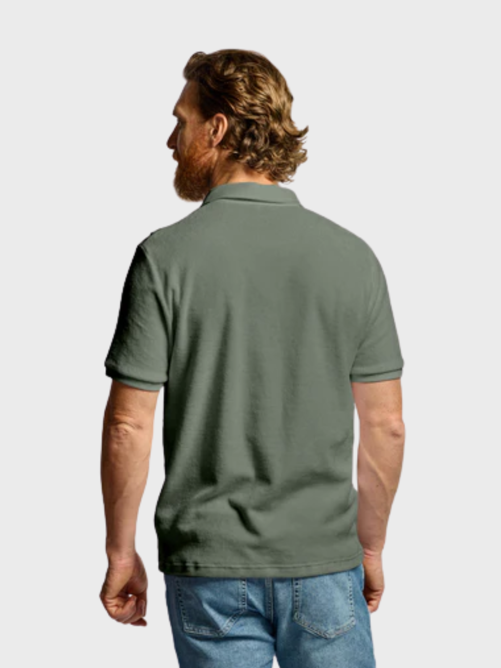 Easy Mondays Towel Terry Polo Thyme-Men's T-Shirts-Brooklyn-Vancouver-Yaletown-Canada