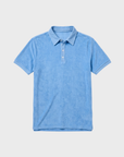 Easy Mondays Towel Terry Polo Azure-Men's T-Shirts-Brooklyn-Vancouver-Yaletown-Canada