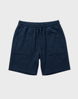 Easy Mondays Slub Cotton Short Navy-Men's Shorts-Brooklyn-Vancouver-Yaletown-Canada
