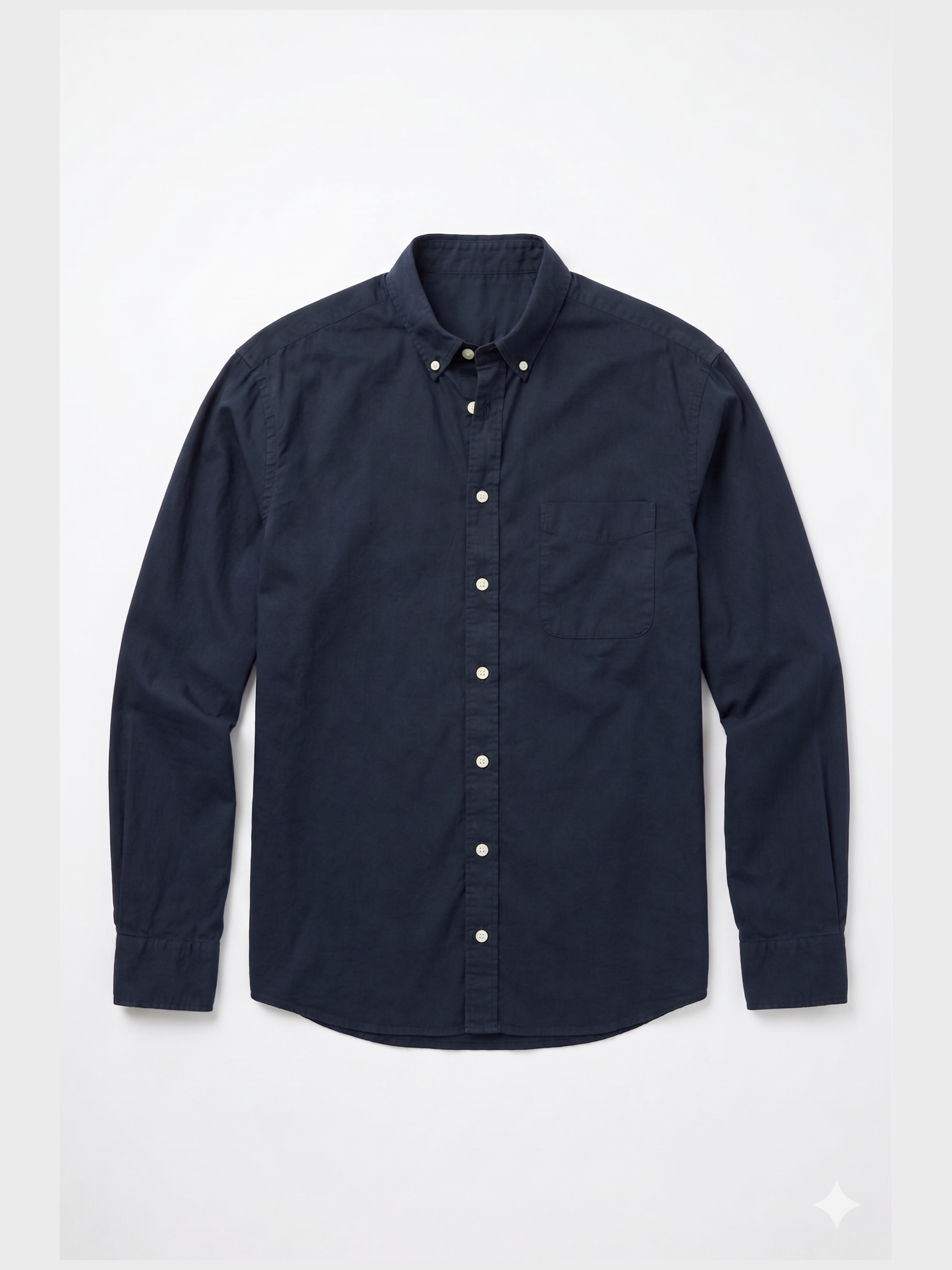 Easy Mondays Stretch Poplin Shirt Navy-Men's Shirts-Brooklyn-Vancouver-Yaletown-Canada
