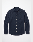 Easy Mondays Stretch Poplin Shirt Navy-Men's Shirts-Brooklyn-Vancouver-Yaletown-Canada