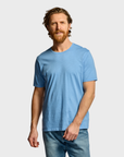 Easy Mondays Slub Cotton T Azure-Men's T-Shirts-Brooklyn-Vancouver-Yaletown-Canada