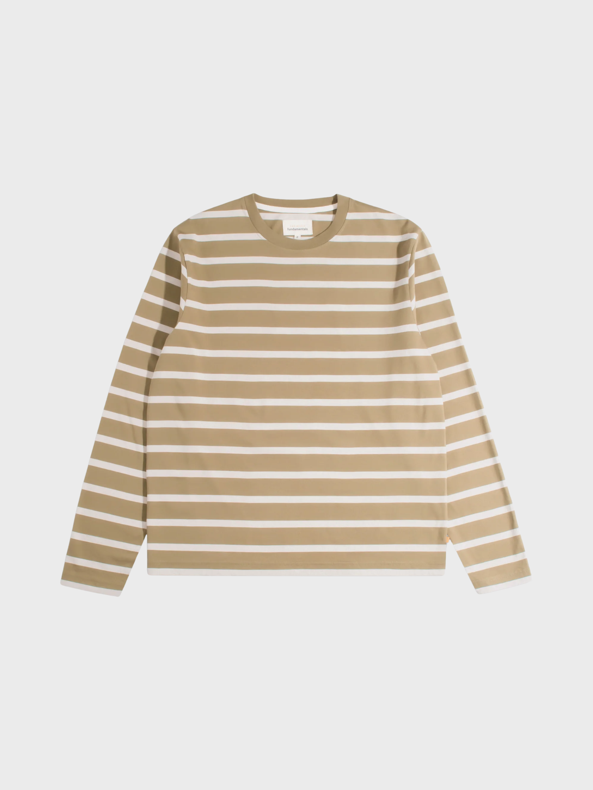 Far Afield Breton Stripe Long Sleeved T-Shirt - Sand/Cornstalk-Men's T-Shirts-Brooklyn-Vancouver-Yaletown-Canada