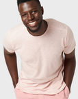 Merz Slub Pima Cotton T-Shirt - Dusted Pink-Men's T-Shirts-Brooklyn-Vancouver-Yaletown-Canada