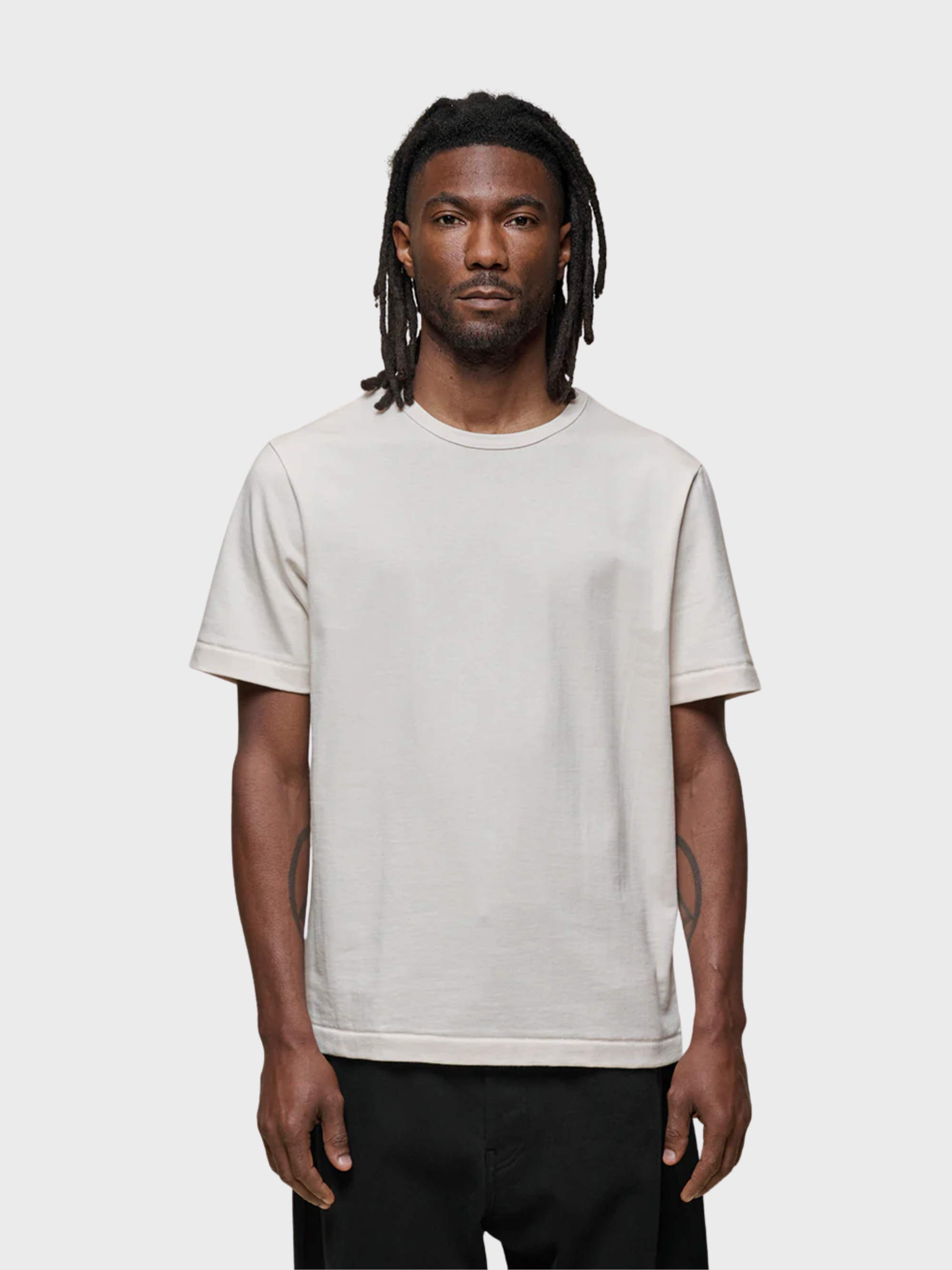 Merz Vintage Machine Refined Classic Fit T-Shirt - Nature-Men's T-Shirts-Brooklyn-Vancouver-Yaletown-Canada