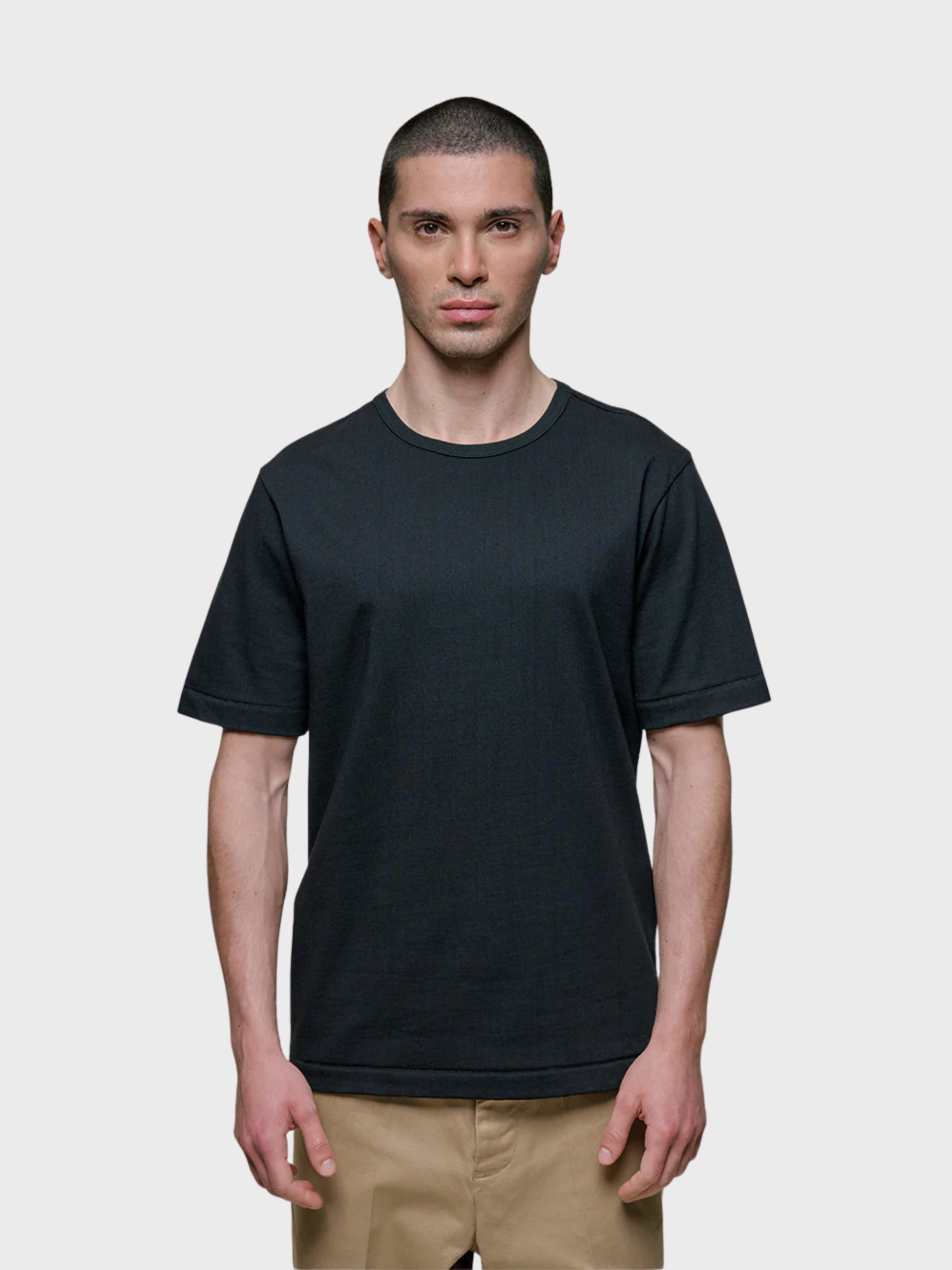 Merz Vintage Machine Refined Classic Fit T-Shirt - Deep Black-Men's T-Shirts-Brooklyn-Vancouver-Yaletown-Canada