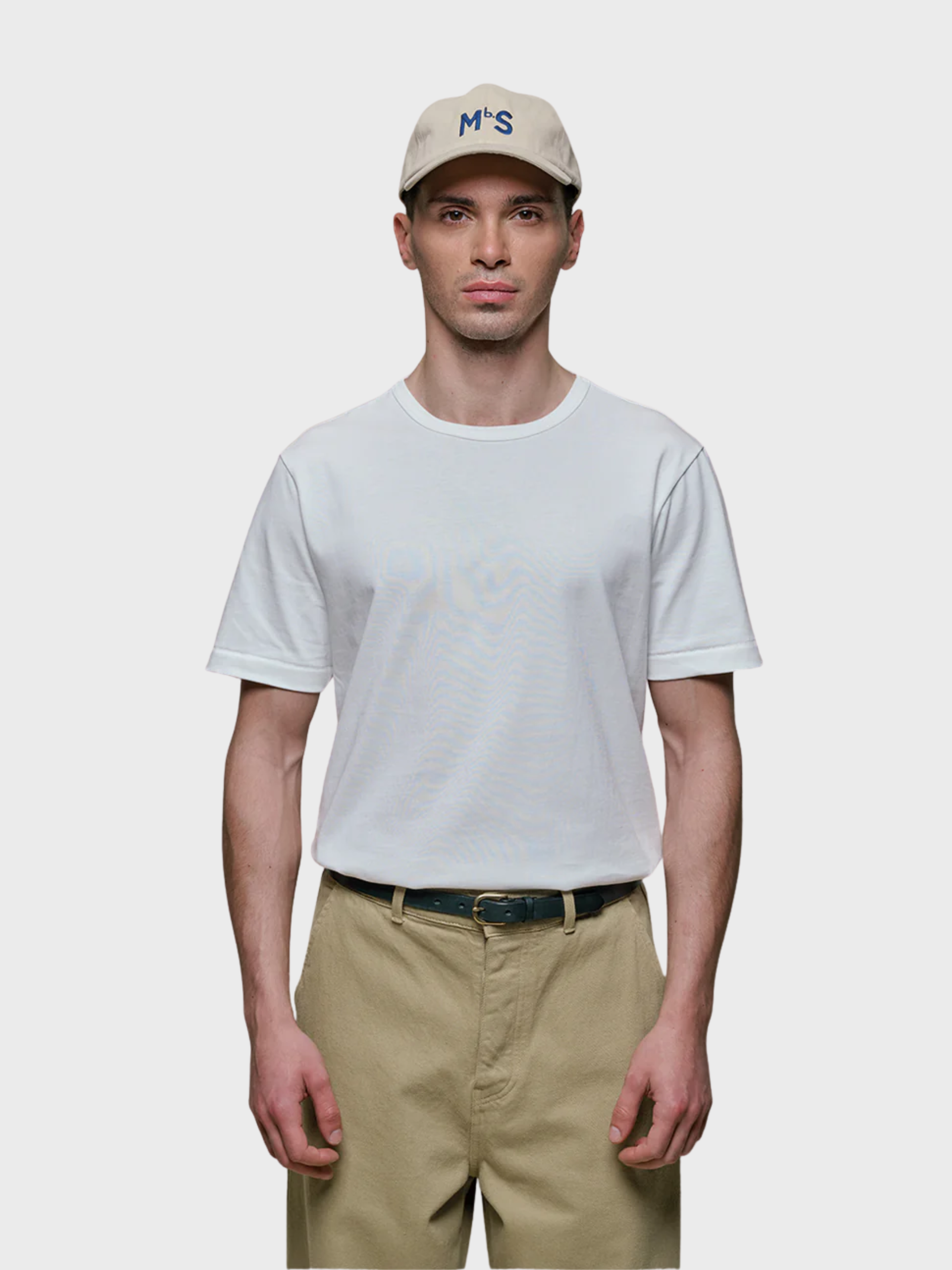 Merz Vintage Machine Refined Classic Fit T-Shirt - White-Men's T-Shirts-Brooklyn-Vancouver-Yaletown-Canada