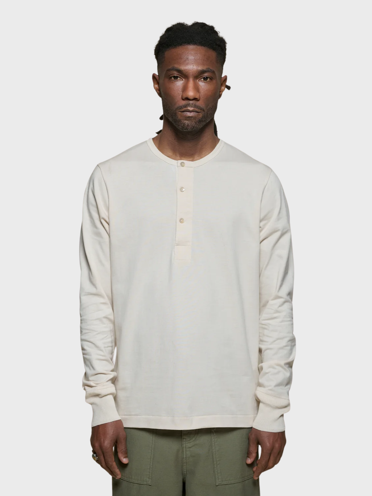Merz Sturdy Jersey Henley - nature-Men's T-Shirts-Brooklyn-Vancouver-Yaletown-Canada