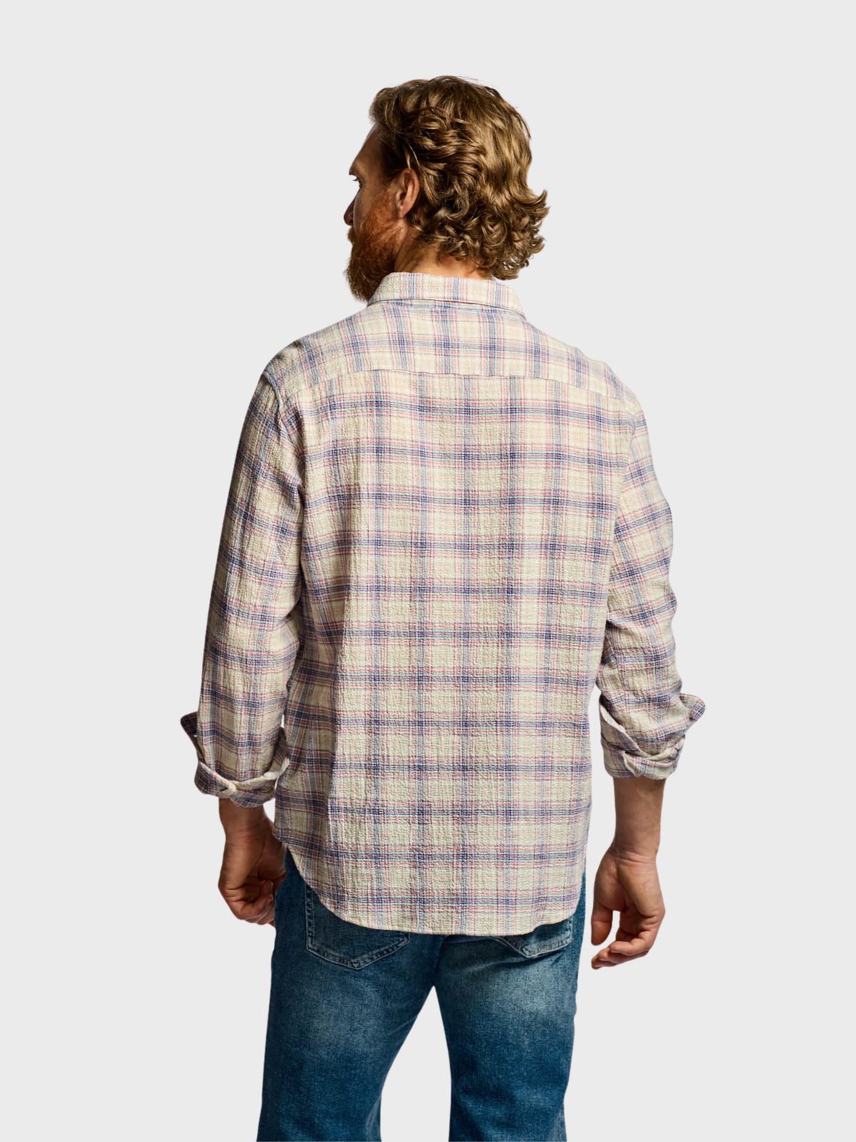 Easy Mondays Crinkle Button Down Carousel-Men's Shirts-Brooklyn-Vancouver-Yaletown-Canada
