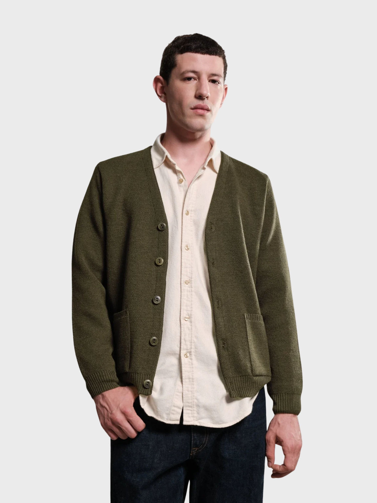 Nitto Youri Cardigan - Khaki