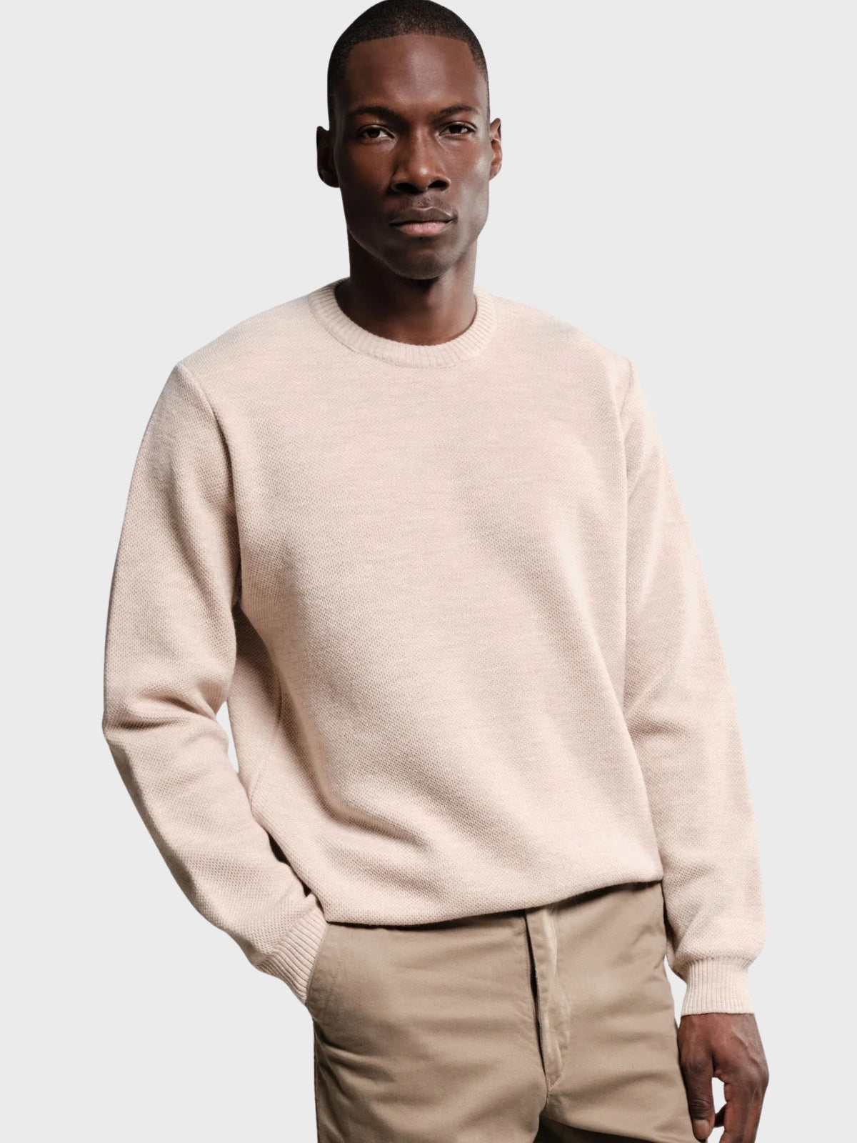 Nitto Youri Round Neck Jumper - Natural