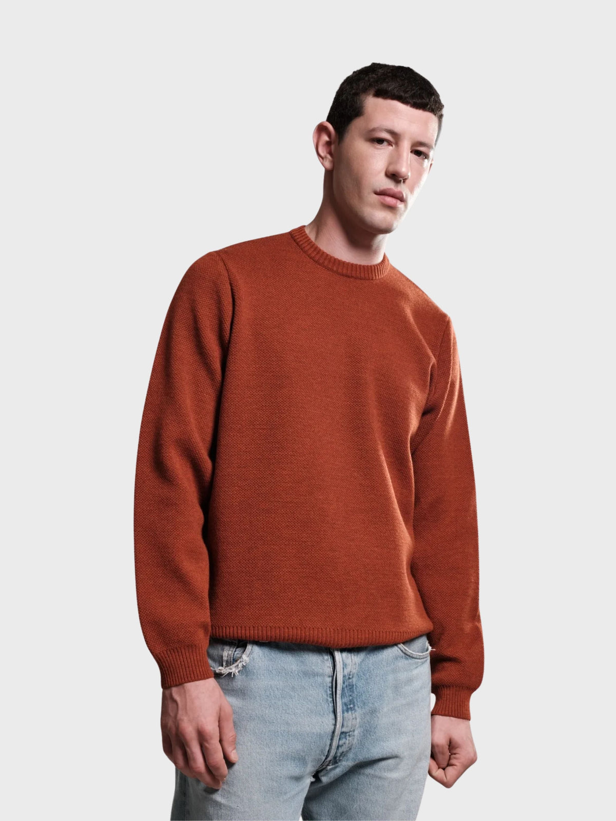 Nitto Youri Round Neck Jumper - Orange
