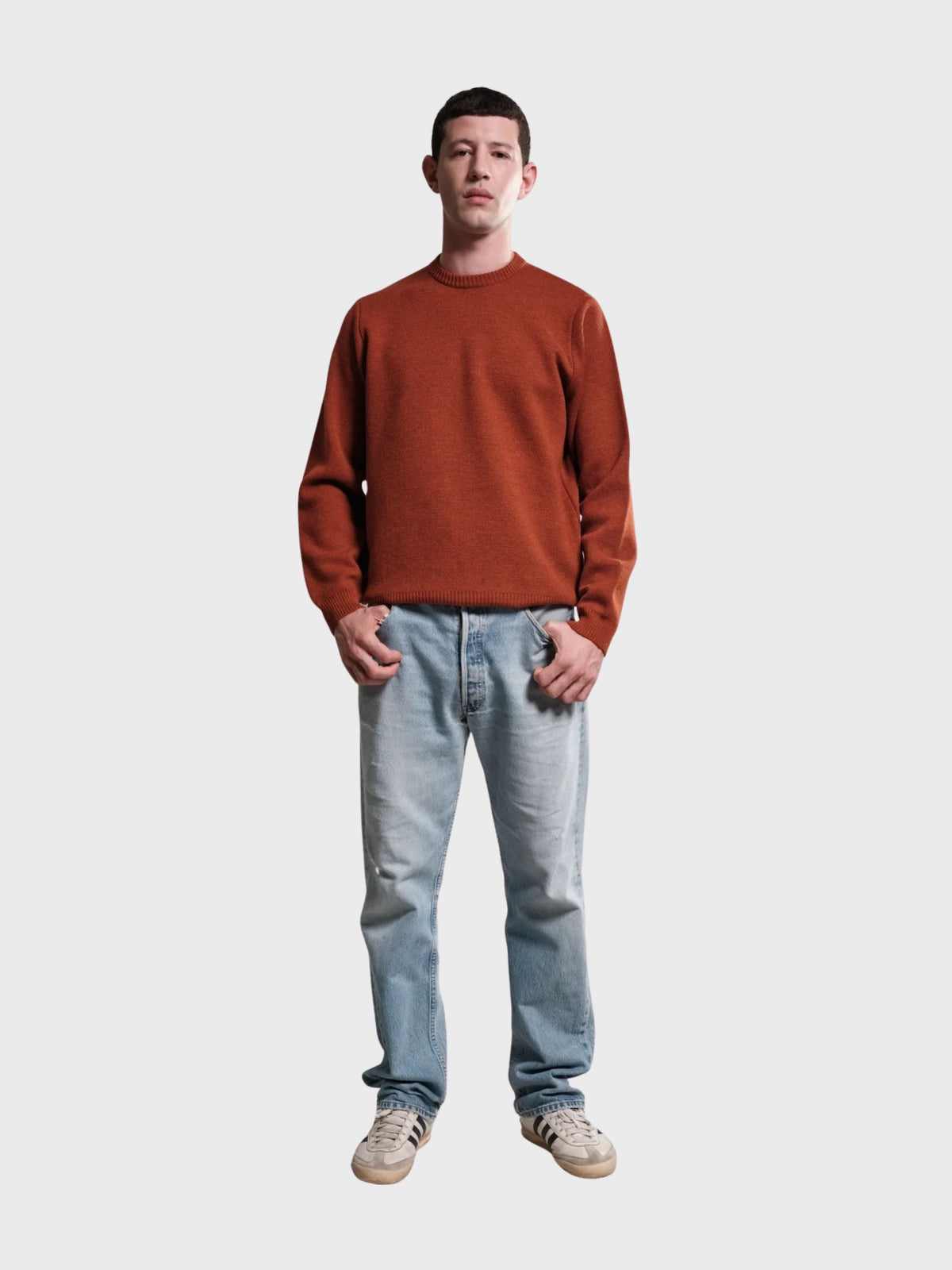 Nitto Youri Round Neck Jumper - Orange