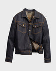 Nudie Conny Denim Jacket Dry Selvage - Blue-Men's Jackets-Brooklyn-Vancouver-Yaletown-Canada