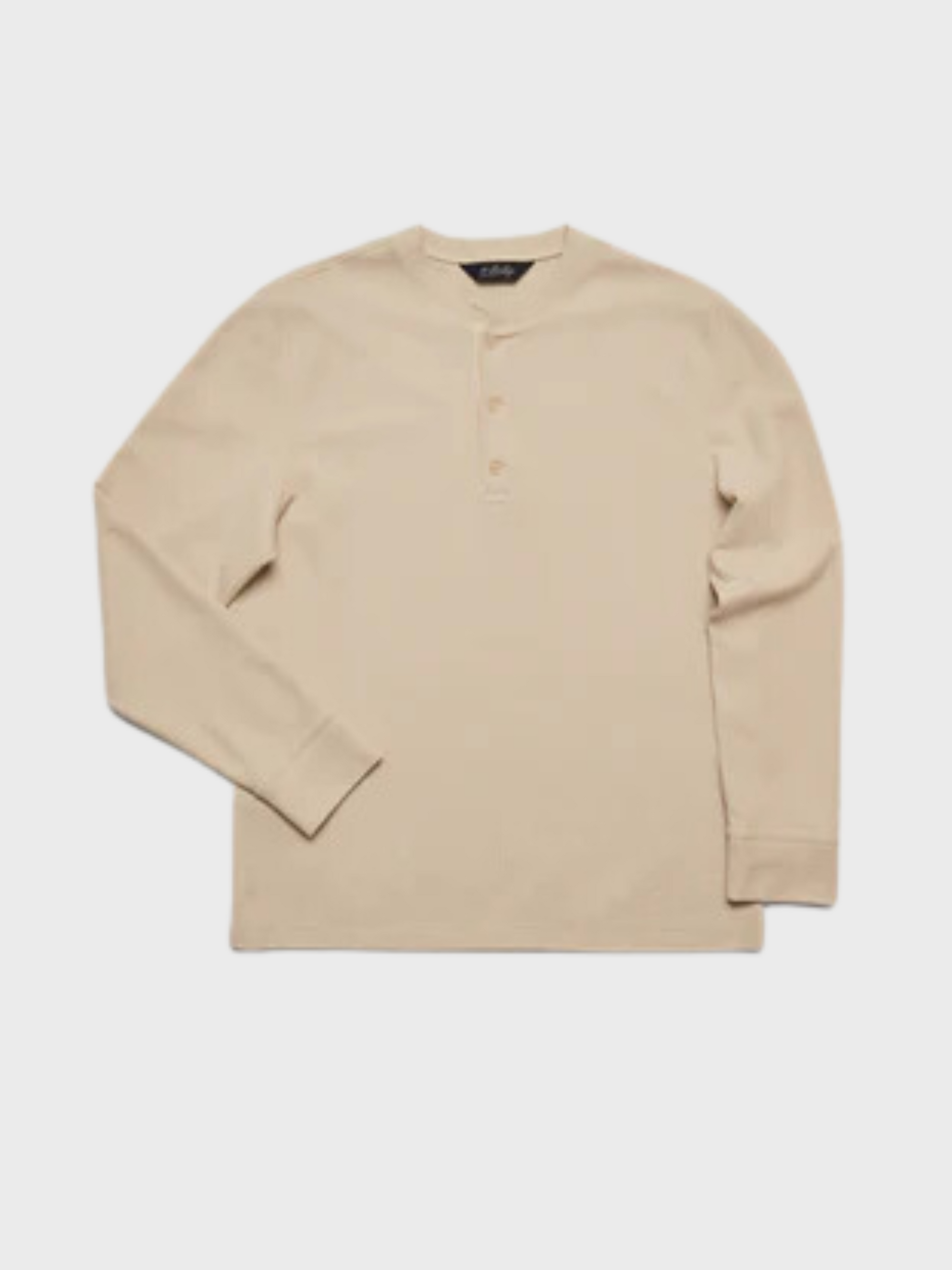 34 Heritage LS Henley Oatmeal-Men's T-Shirts-Brooklyn-Vancouver-Yaletown-Canada