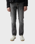 Nudie Steady Eddie II Grey Crosshatc-Men's Denim-Brooklyn-Vancouver-Yaletown-Canada