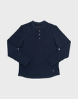 Outclass Double Slub L/S Henley - Navy-Men's T-Shirts-Brooklyn-Vancouver-Yaletown-Canada