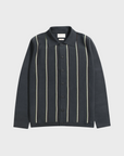 Far Afield Zigger Cardigan - Kuki Stripe - Grey Stripe Multi-Men's Sweaters-Brooklyn-Vancouver-Yaletown-Canada