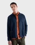 Far Afield Station Cardigan - Navy Iris-Men's Sweaters-Brooklyn-Vancouver-Yaletown-Canada