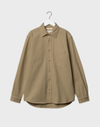 Merz Organic Cotton Broken Twill Shirt - dusted khaki-Men's T-Shirts-Brooklyn-Vancouver-Yaletown-Canada
