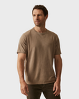 34 Heritage Slub Crew Neck T-Shirt Shitake-Men's T-Shirts-Brooklyn-Vancouver-Yaletown-Canada