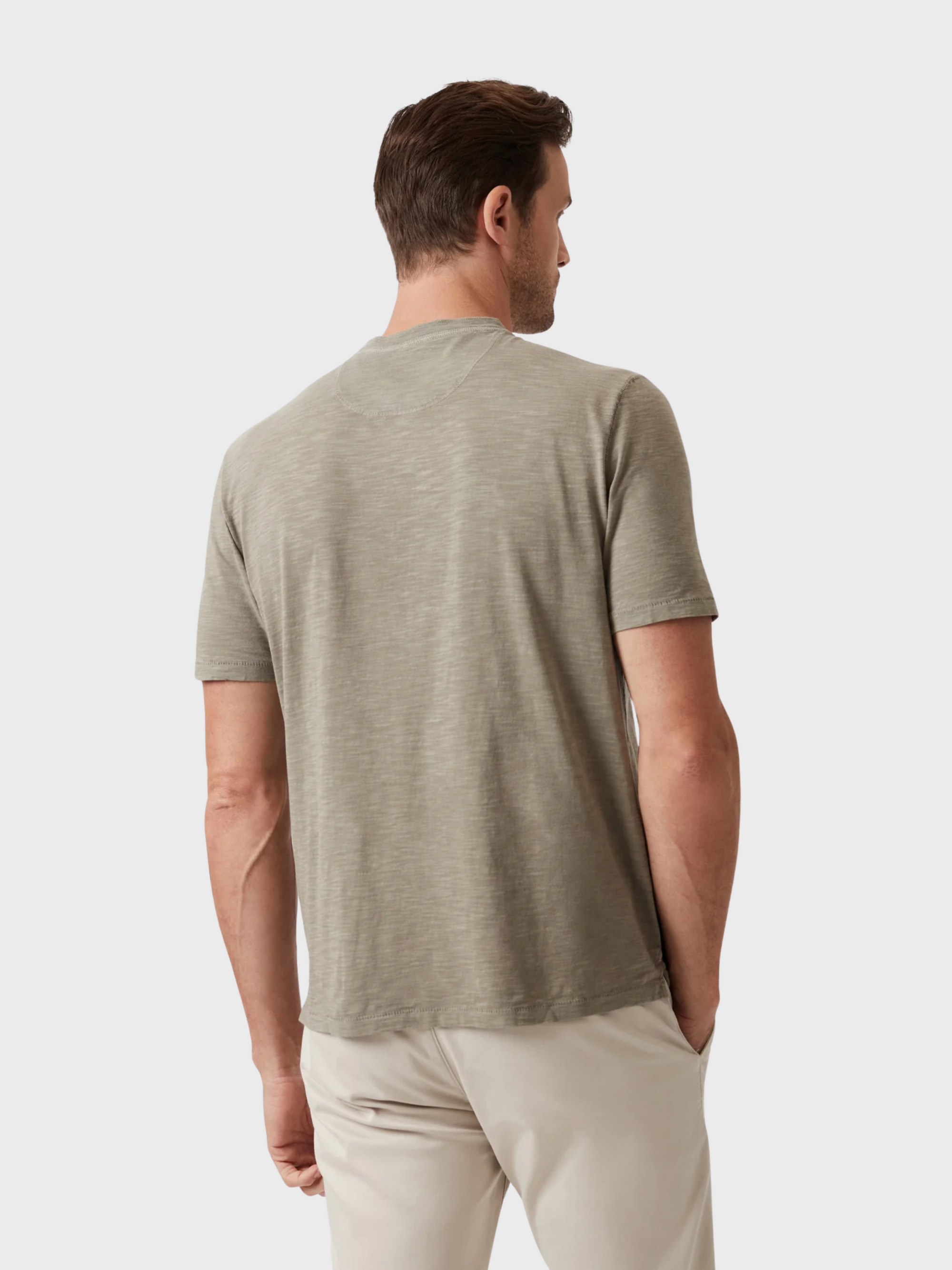 34 Heritage Slub SS Henley Pastel Olive-Men's T-Shirts-Brooklyn-Vancouver-Yaletown-Canada