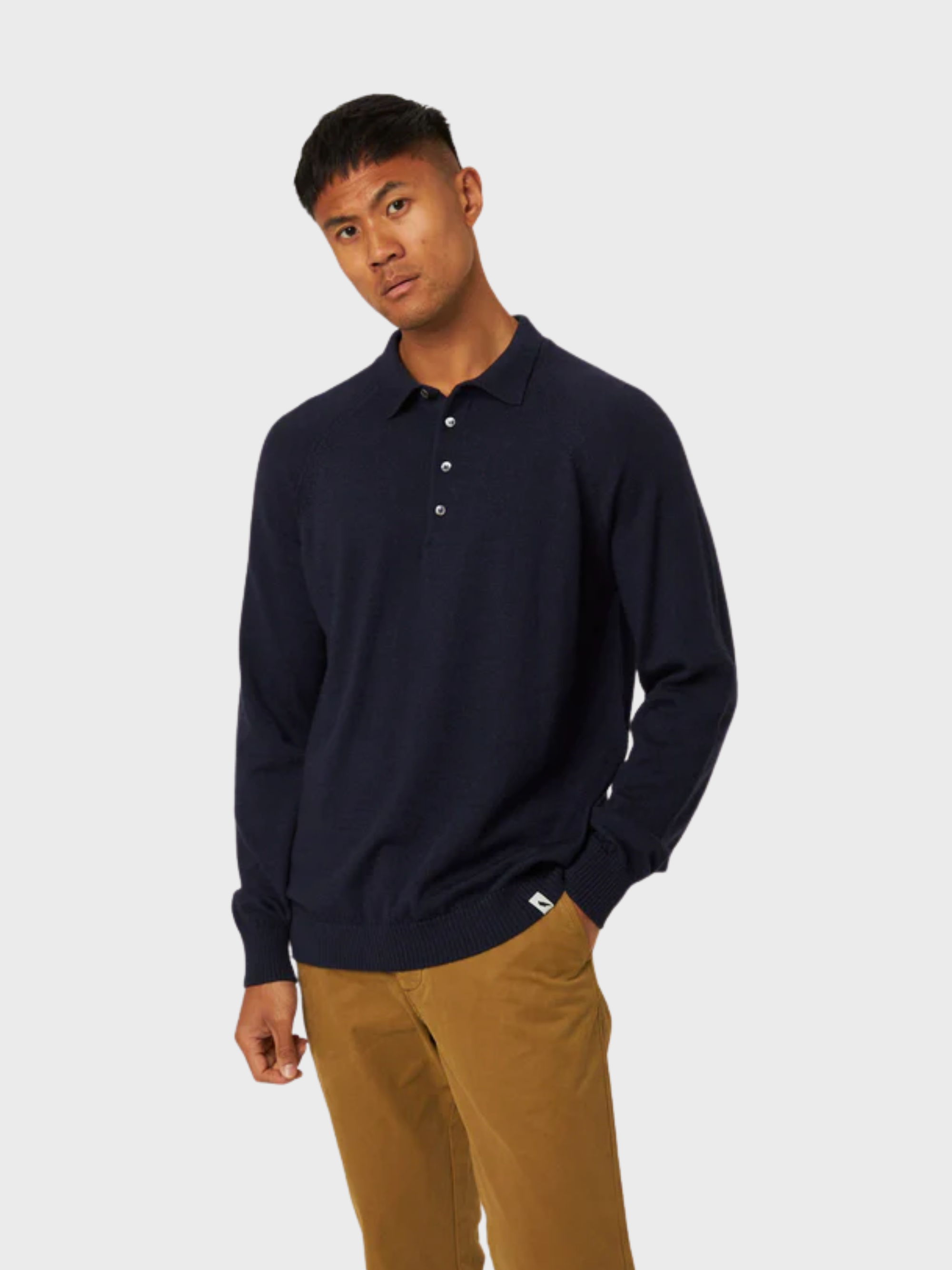 Peregrine Beauford Polo Shirt - Navy-Men's T-Shirts-Brooklyn-Vancouver-Yaletown-Canada