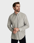 34 Heritage Corduroy Shirt Grey-Men's Shirts-Brooklyn-Vancouver-Yaletown-Canada