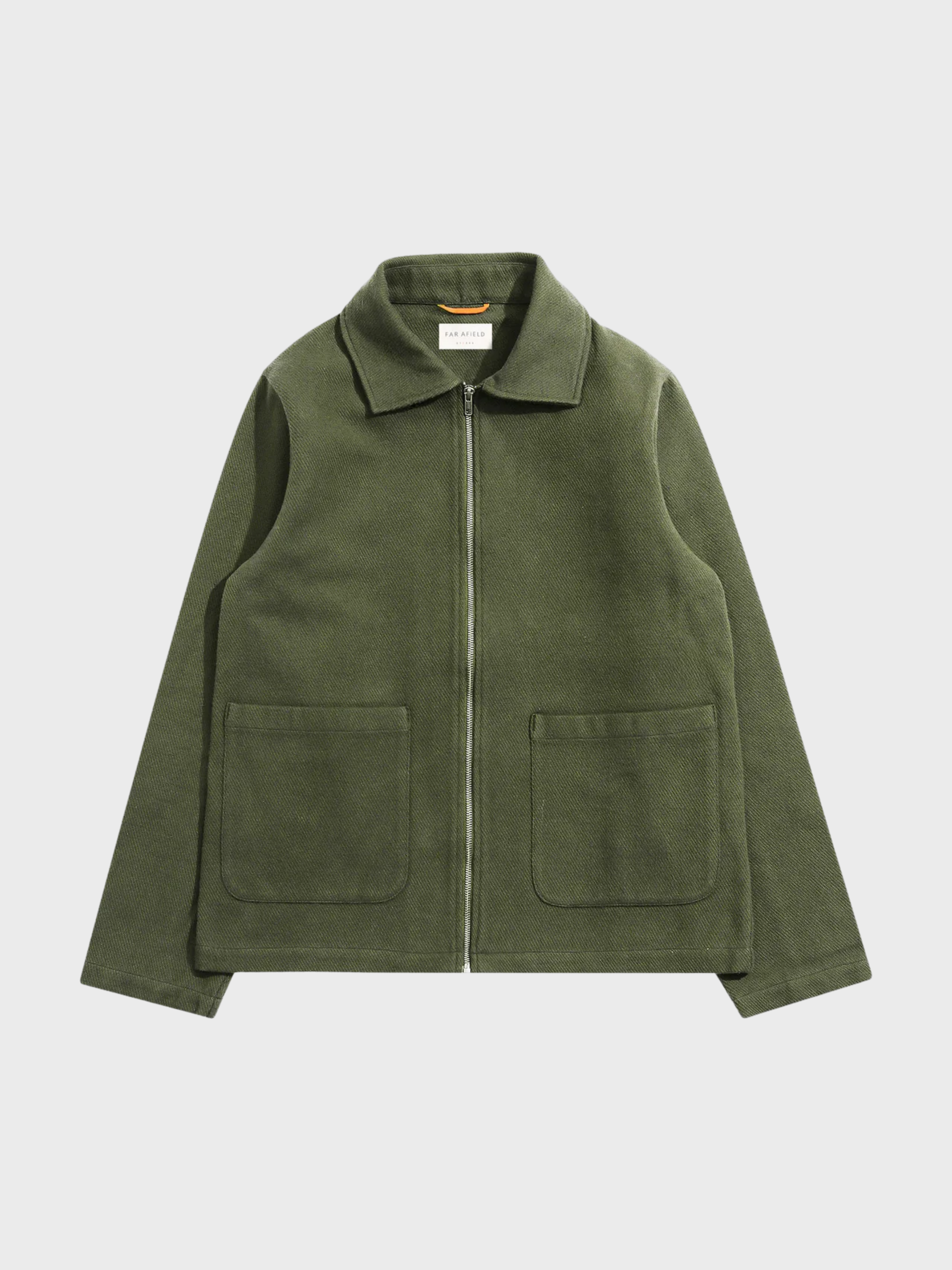 Far Afield Josef Jacket - Cotton Drill - Green /Grey-Men's Jackets-Brooklyn-Vancouver-Yaletown-Canada