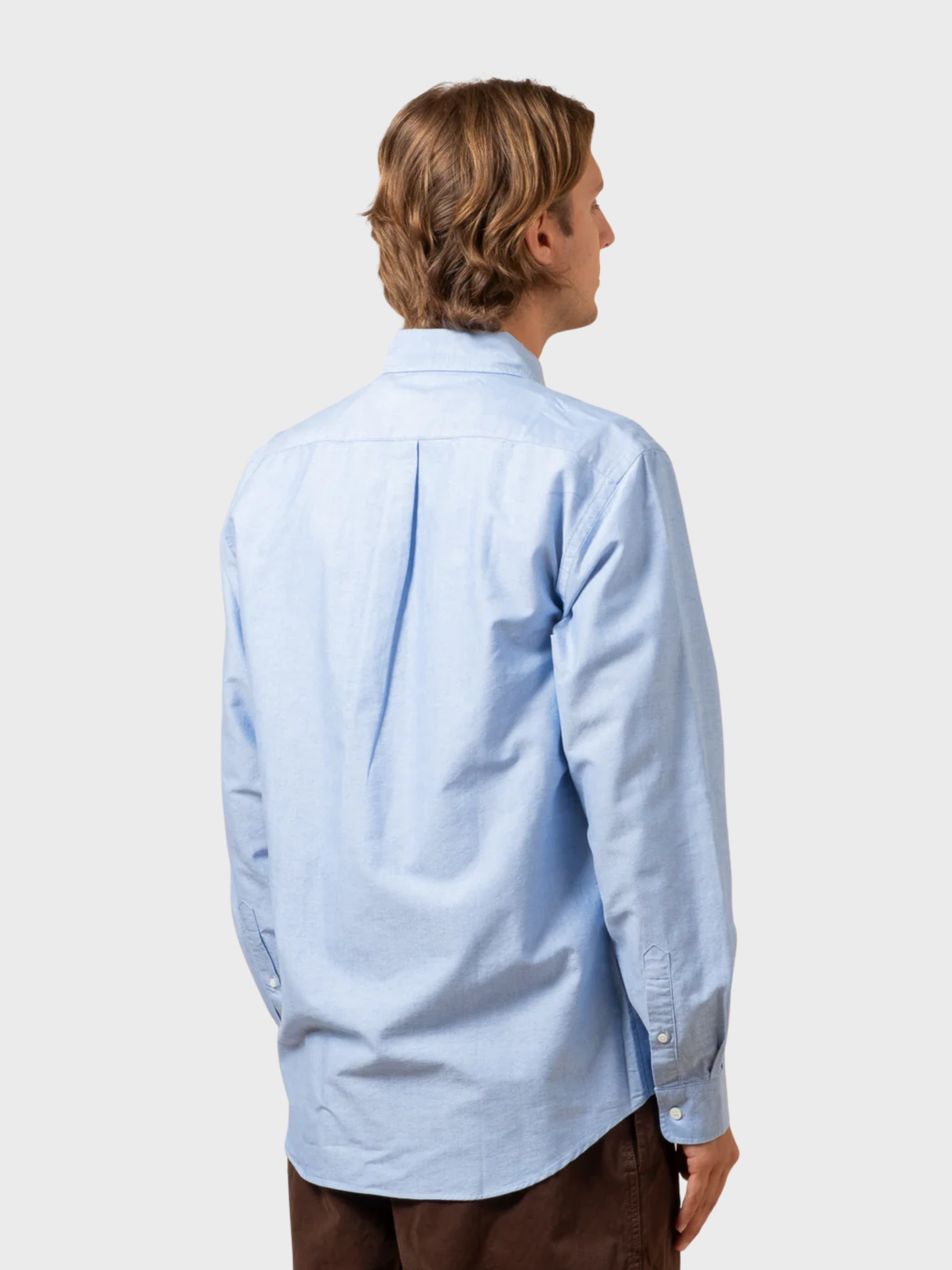 COF Button Down American Oxford Shirt Light Blue-Men's Shirts-Brooklyn-Vancouver-Yaletown-Canada