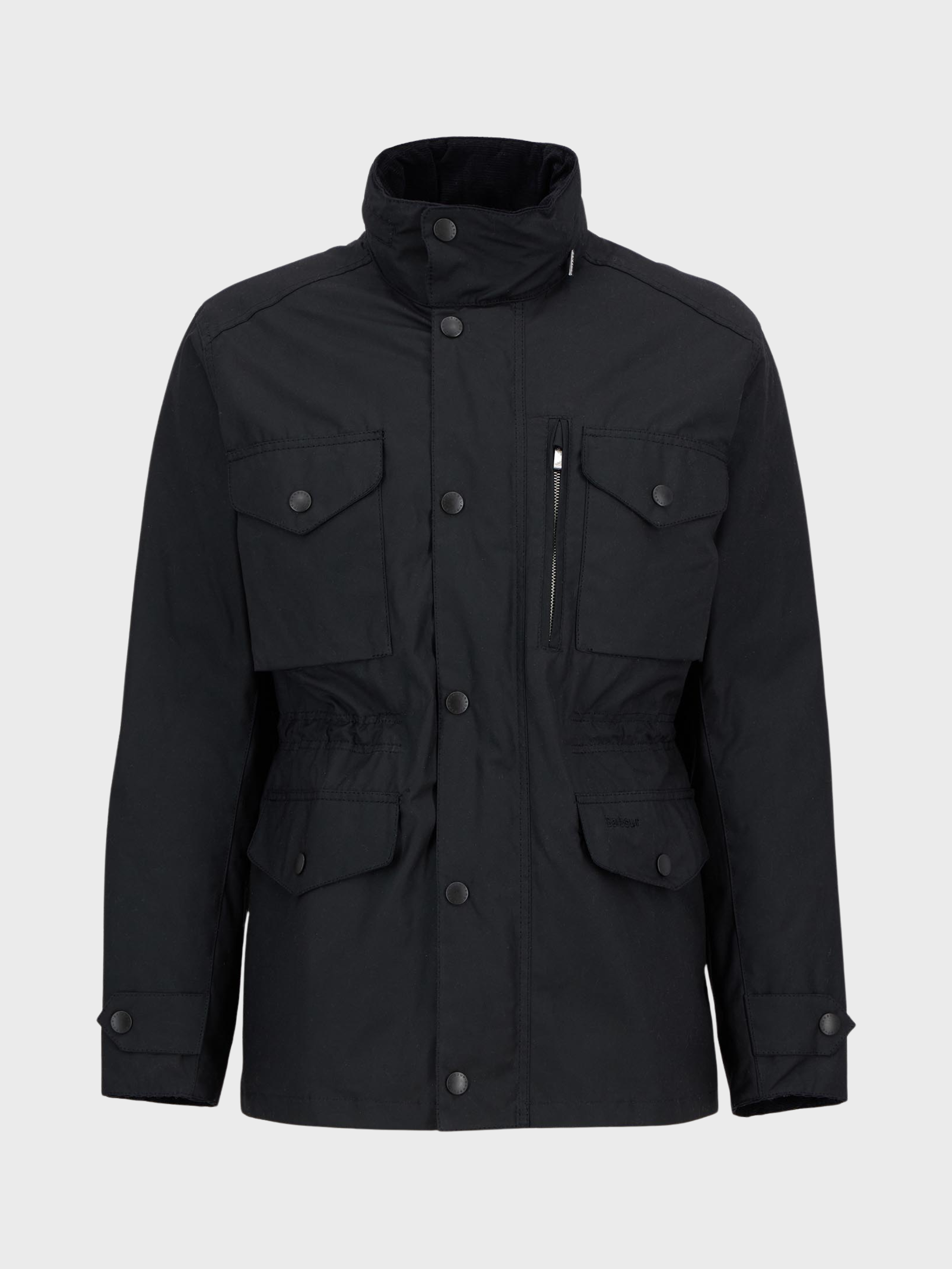 Barbour Sapper Wax Jacket - Black/Classic-Men's Jackets-Brooklyn-Vancouver-Yaletown-Canada
