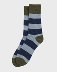 Barbour Houghton Stripe Socks - Blue Stone-Men's Accessories-Brooklyn-Vancouver-Yaletown-Canada