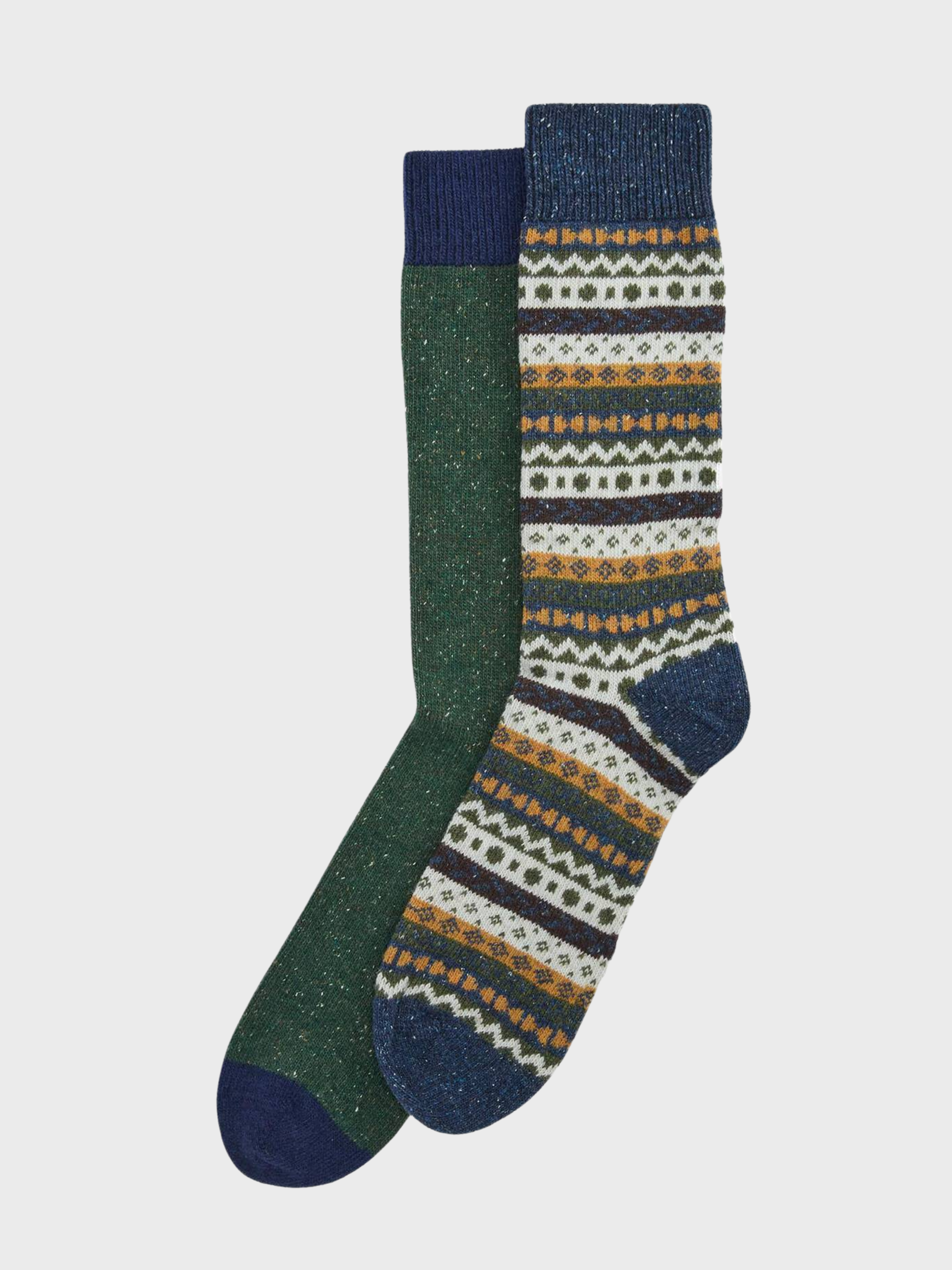 Barbour Fairisle Sock 2 Pack - Classic Mix-Men's Accessories-Brooklyn-Vancouver-Yaletown-Canada