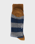 Barbour Houghton Stripe Socks - Asphalt/Navy-Men's Accessories-Brooklyn-Vancouver-Yaletown-Canada