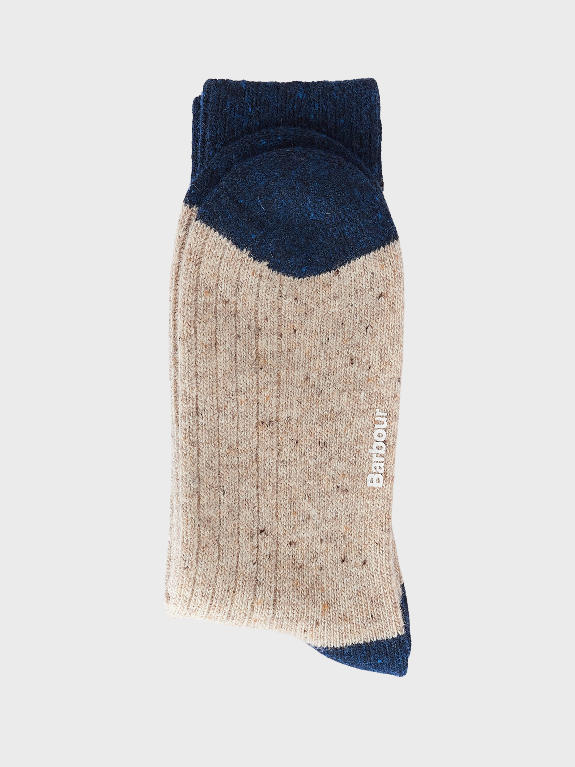 Barbour Houghton Socks - Stone/Navy-Men's Accessories-Brooklyn-Vancouver-Yaletown-Canada