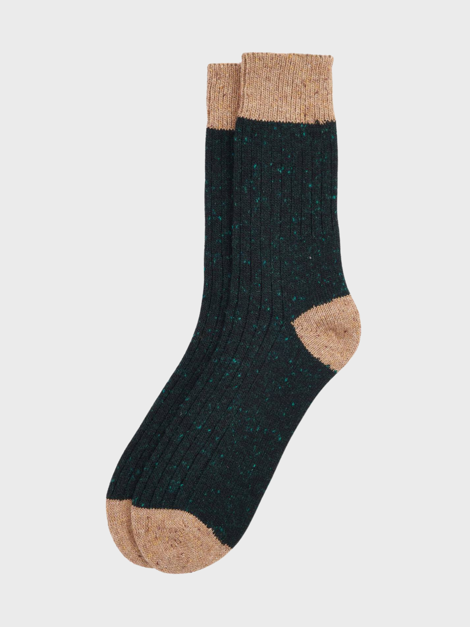 Barbour Houghton Socks - Evergreen/Sandstone-Men's Accessories-Brooklyn-Vancouver-Yaletown-Canada