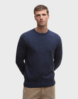 Barbour Waterbury Crew Neck Sweater - Navy-Men's Sweaters-Brooklyn-Vancouver-Yaletown-Canada