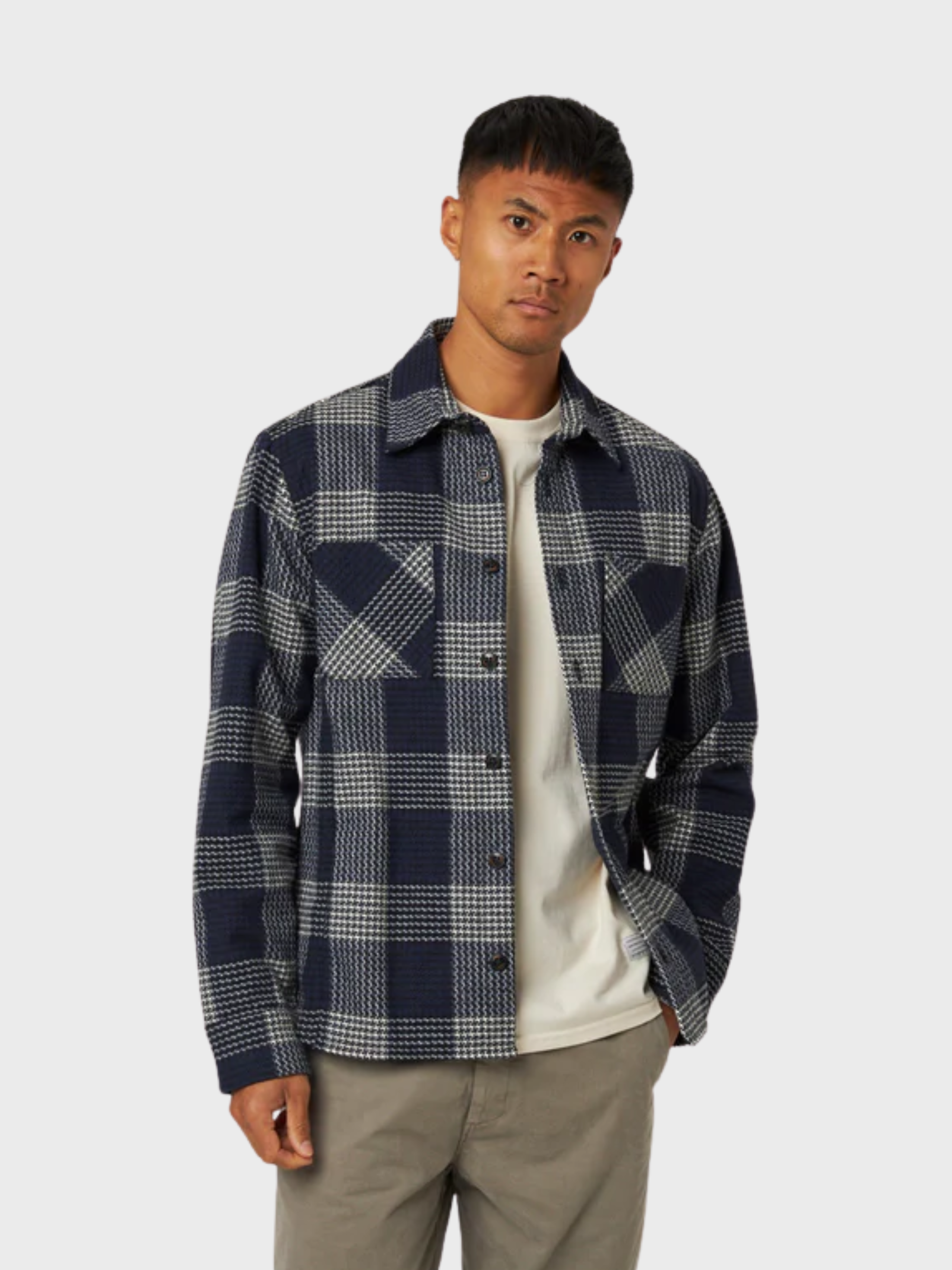 Peregrine Blunt Overshirt - William Check-Men's Shirts-Brooklyn-Vancouver-Yaletown-Canada