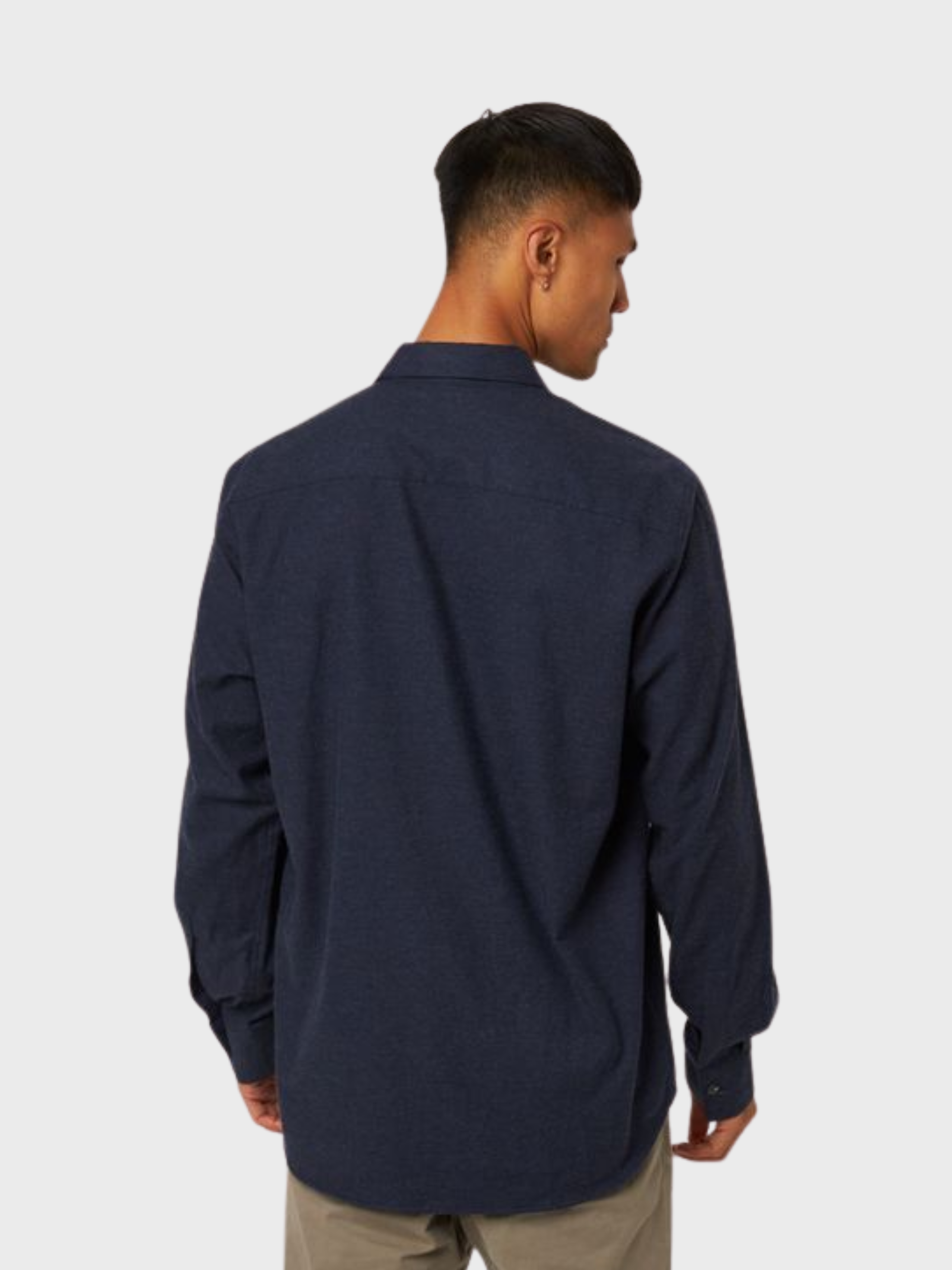 Peregrine Cashmere Manor Shirt - Navy-Men's T-Shirts-Brooklyn-Vancouver-Yaletown-Canada