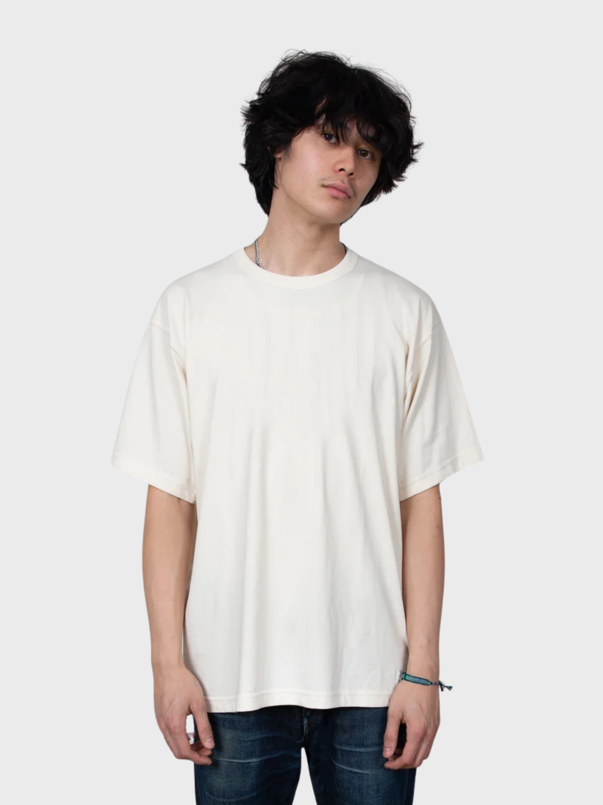 Edwin Eca1012 Relaxed Fit T Shirt - Natural-Men's T-Shirts-Brooklyn-Vancouver-Yaletown-Canada