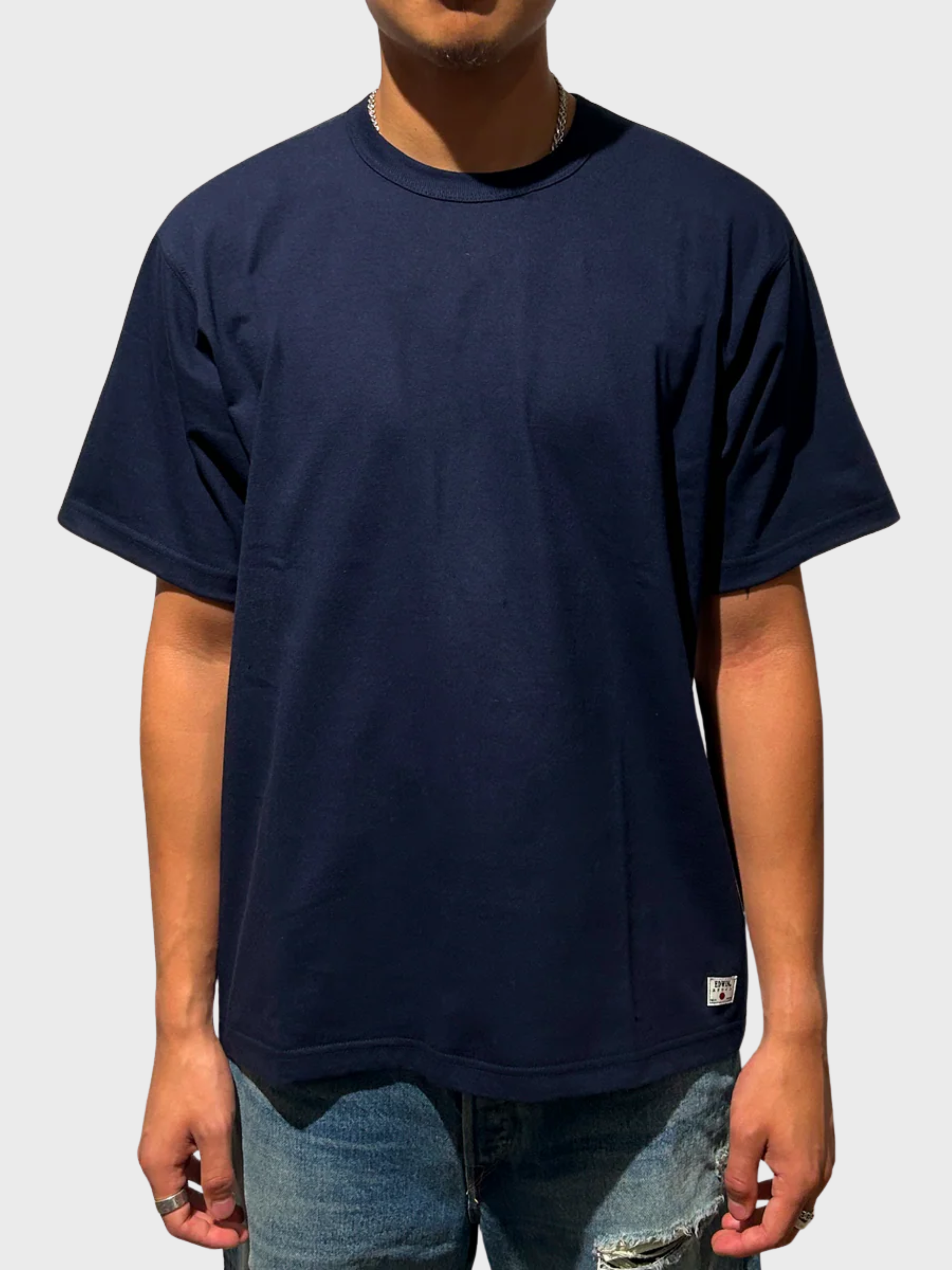 Edwin Eca1012 Relaxed Fit T Shirt - Navy-Men's T-Shirts-Brooklyn-Vancouver-Yaletown-Canada