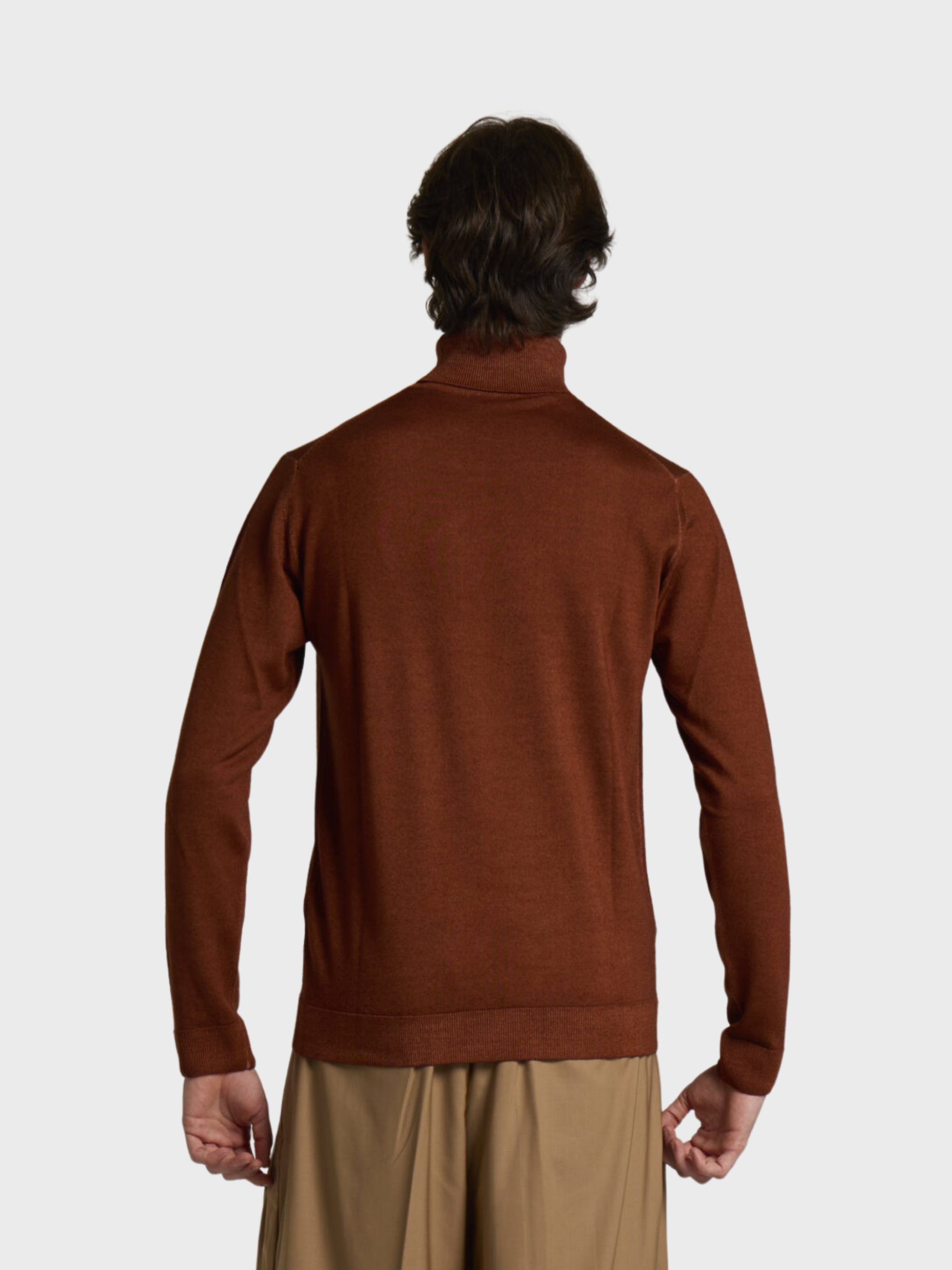 Fiesoli Turtle Neck 100% Extra Fine Merinos - Antrax-Men's Sweaters-Brooklyn-Vancouver-Yaletown-Canada