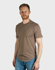 Jude Neale Kris Supima Cotton Short Sleeve - Camel-Men's Shirts-Brooklyn-Vancouver-Yaletown-Canada