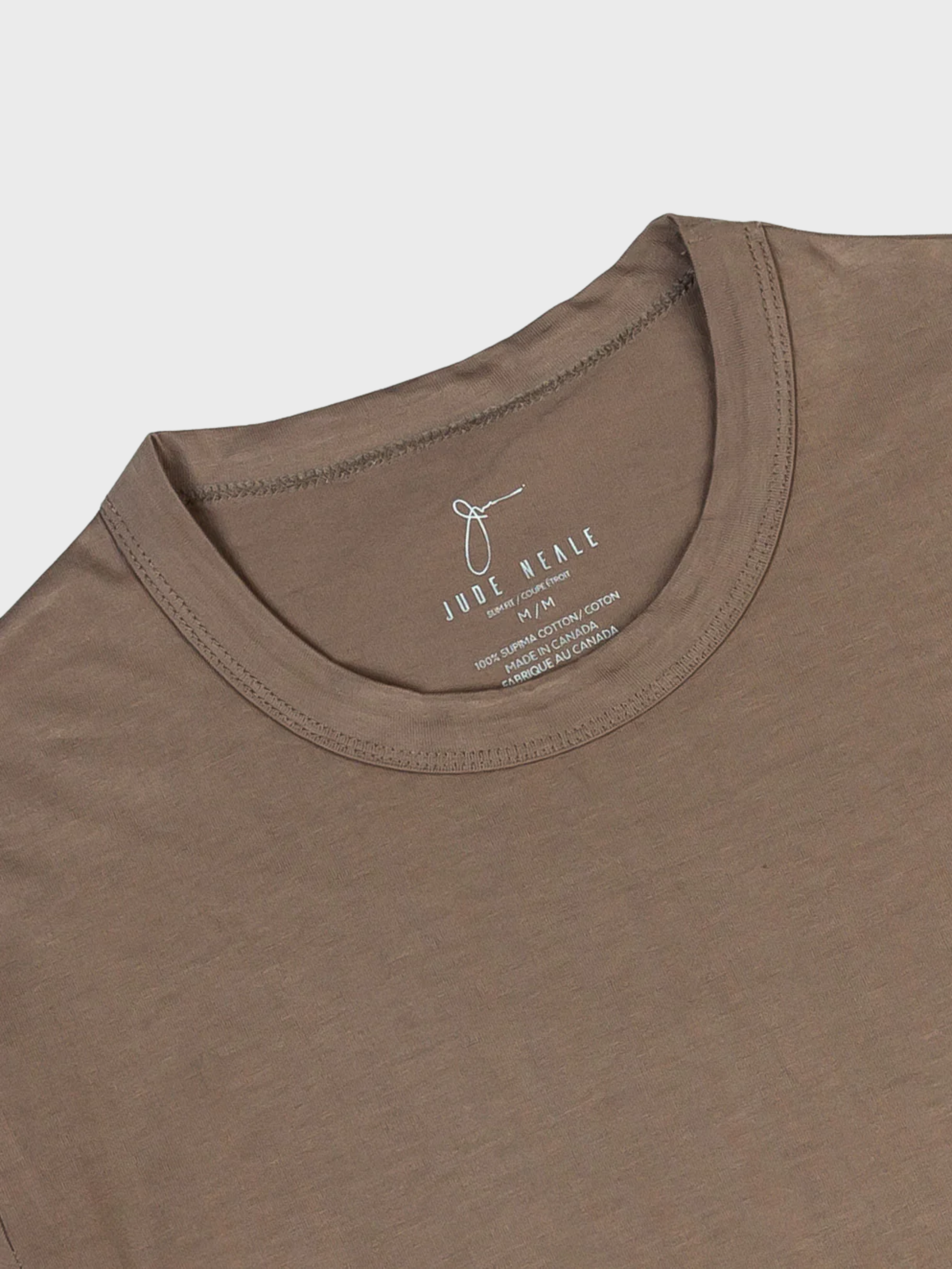 Jude Neale Kris Supima Cotton Short Sleeve - Camel-Men's Shirts-Brooklyn-Vancouver-Yaletown-Canada