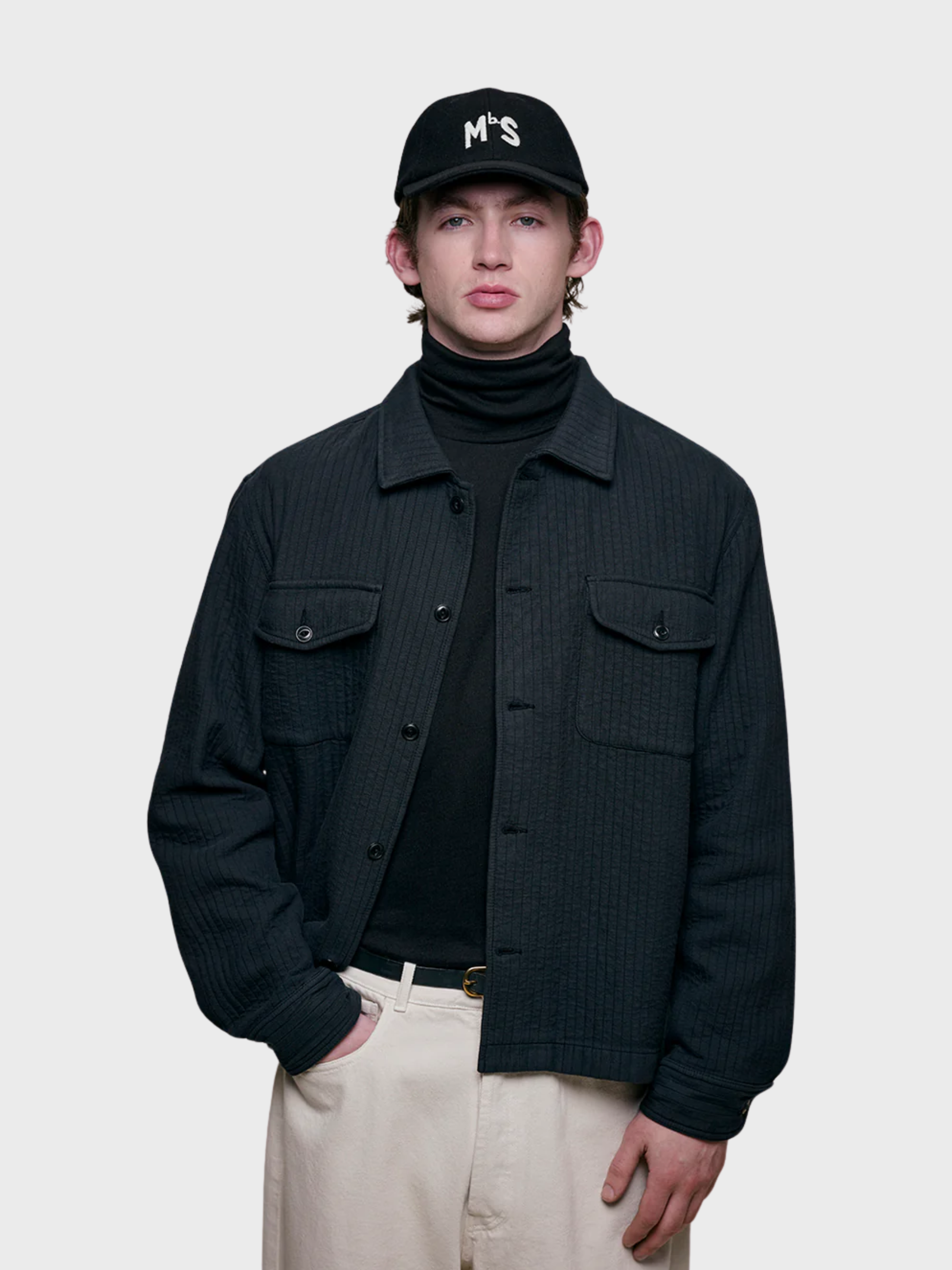 Merz Unisex Padded Shirt - charcoal-Men's T-Shirts-Brooklyn-Vancouver-Yaletown-Canada