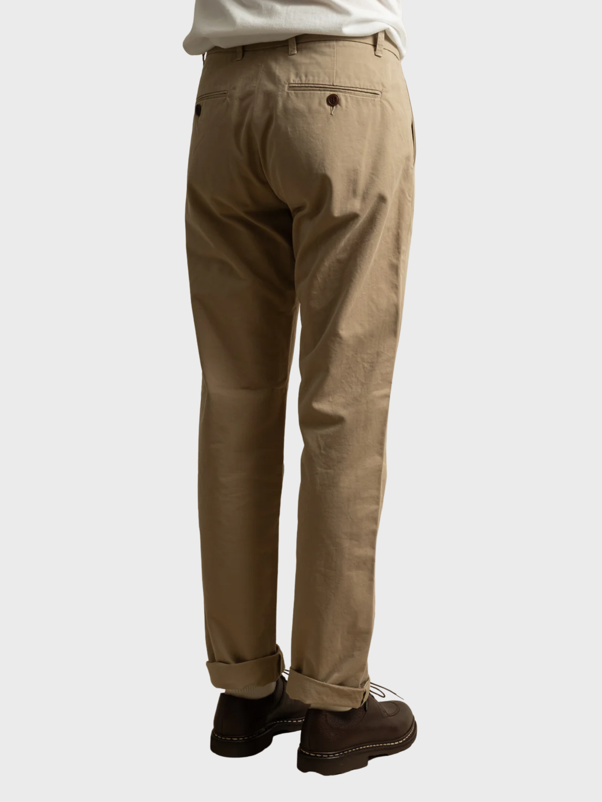 COF Studio Officer Pants Double Twisted Twill Beige-Men's Pants-Brooklyn-Vancouver-Yaletown-Canada