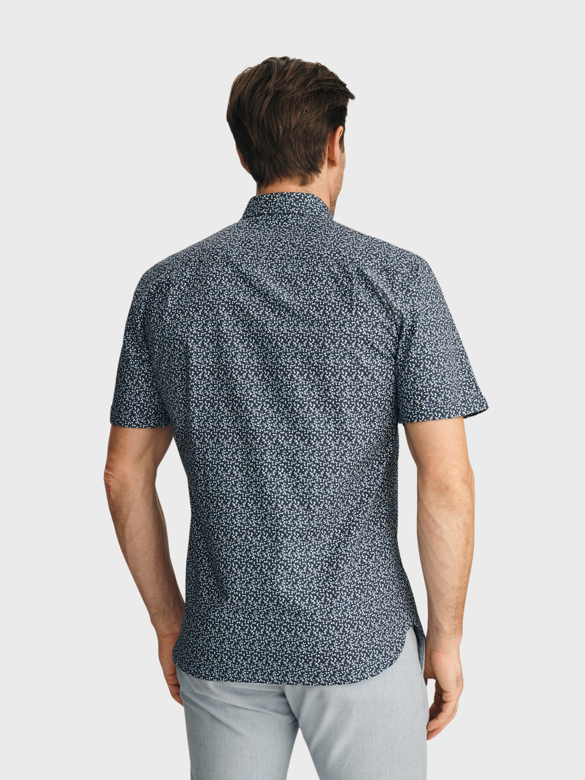 34 Heritage Flower Luxe Twill Shirt Vintage Indigo-Men's Shirts-Howard-Surrey-Canada